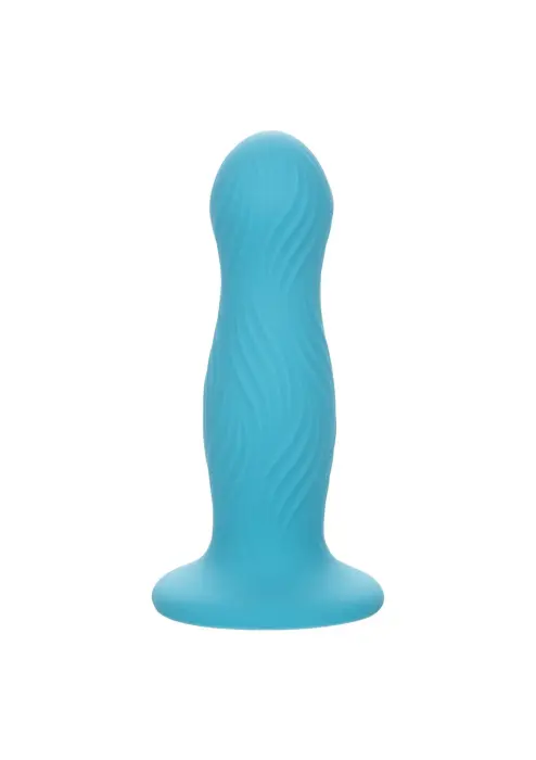 Wave Rider Swell Wavy Anal Probe with Suction Cup – Blue