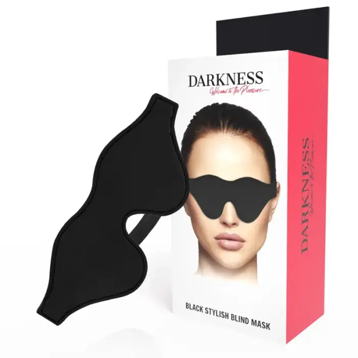 Darkness Black Mask PVC Adjustable Eye Cover – Black