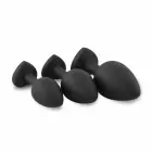 EasyToys 3-Piece Silicone Plug Set with Decorative Heart Gem – Black — Photo 3