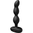 Ridge rotējošas vibrējošas anālo bumbiņu ķēde – 15 cm – Melns Foto 3