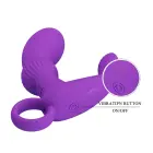 PRETTY LOVE Cayla violetinis dildo – 12 vibracijos funkcijų — Nuotrauka 7