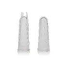 Pirkstu kairinošais vibrators – caurspīdīgs Foto 1