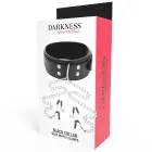 Darkness reguleeritav PVC kaelarihm metallketi ja klambritega – must — Foto 4