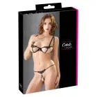 Cottelli Collection Minimalistic L Bra Set – Black – L — Photo 1