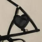 Heart Shaped Two Piece Bra Harness Set – Black – L/XL — Photo 4