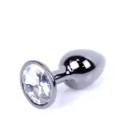 MyLove Toys Jewellery Dark Silver anālais spraudnis – 7 cm – Caurspīdīgs — Foto 2