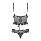 Alluria Lace Bodysuit with Floral Detail and Open Crotch – S/M — Photo 6