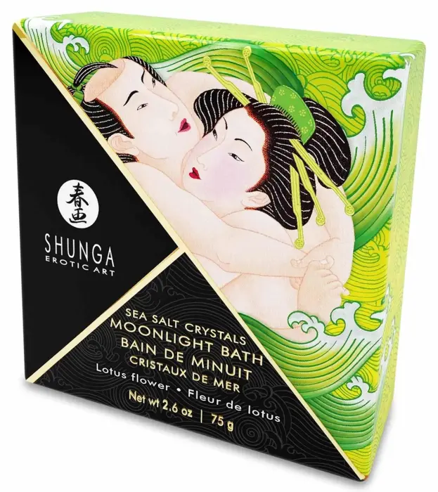 Shunga Moonlight Bath Lotus Flower vannas sāls – 75 g Foto 2