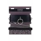 SPORTSHEETS EDGE Collar & Leash Set – padded black faux leather – adjustable to 60.9 cm — Photo 1