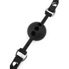 FEROS by AVANZA Black Faux Leather Croc-Embossed Ball Gag — Photo 6