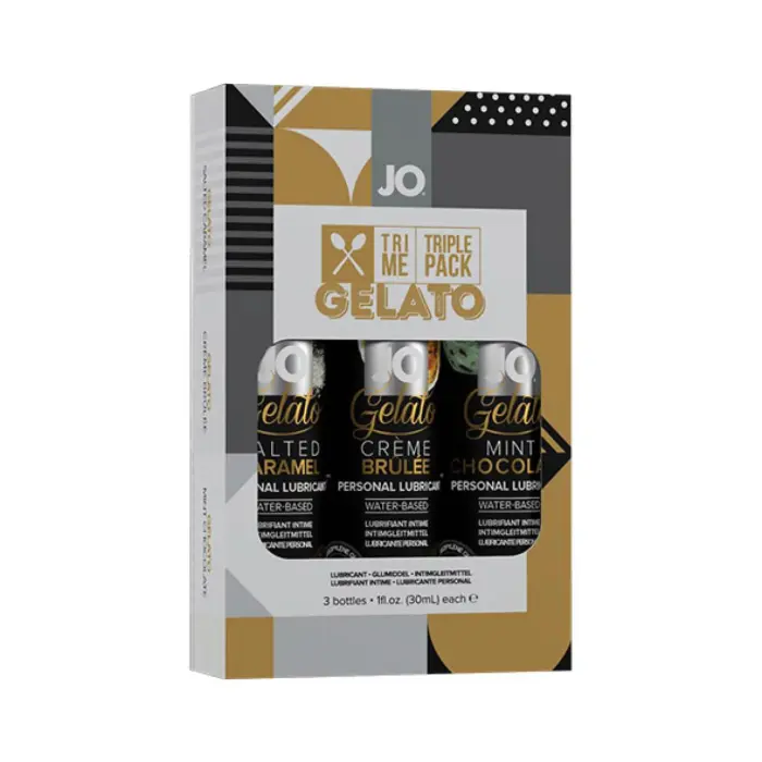 System JO Gelato Tri Me Triple Pack Flavored Lubricant – 3 x 30 ml