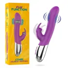 Fun Function Combi Double Tapping Intimate System vibrators – 21 cm (8.2″) – rozā — Foto 1