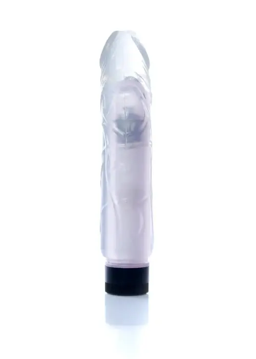 Juicy Jelly reālistisks vibrators – 22 cm (8.5″) – caurspīdīgs Foto 3