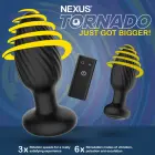 Nexus Tornado Medium – rotating vibrating silicone plug with remote – black — Photo 7