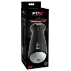 PDXE Fap-Gasm Frosted vibreriv masturbaator – 24.5 cm – Läbipaistev — Foto 1