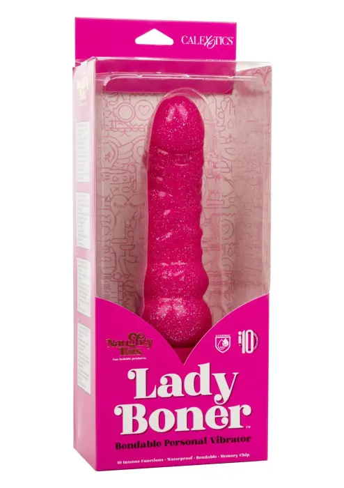 Lady Boner elastīgs vibrators – rozā Foto 3