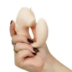Unihorn C-Horse Coral Throb divējāds vibrators – 15 cm – Oranžs — Foto 5