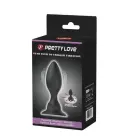 PRETTY LOVE - Push Over vibracijos analinis kištukas – Juodas — Nuotrauka 6
