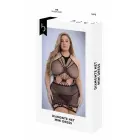 Baci Diamonte Net mini suknelė – juoda – Queen Size — Nuotrauka 1