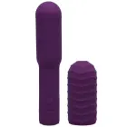 Elite Mini Vibrator with Interchangeable Attachment – 10 cm (4″) – Purple — Photo 3