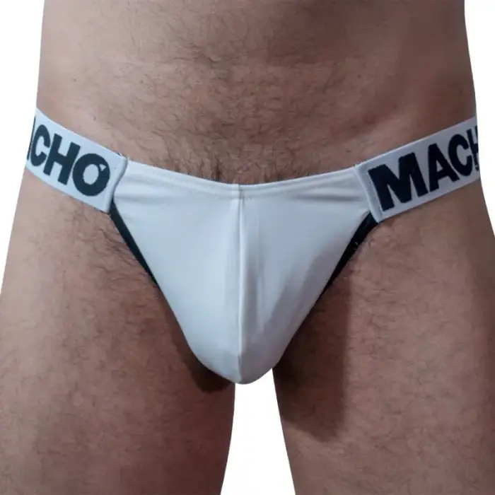 Macho MCH009 – classic men's briefs with push-up cup – white – XL