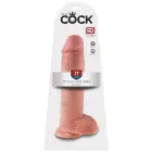 KC 11 Reālistisks dildo ar sēkliniekiem un piesūcekni – 28 cm (11″) – tumsā spīdošs — Foto 1