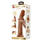 PRETTY LOVE Sharife Sliding Skin Series salokāms dildo – 25 cm (10″) – miesas krāsa — Foto 9