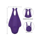 Nipple Play Rechargeable Vibrating Nipple Clamps – Purple — Photo 6