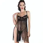 Chilirose CR 4496 элегантное кружевное сорочка babydoll – чёрное – S/M — Фото 1