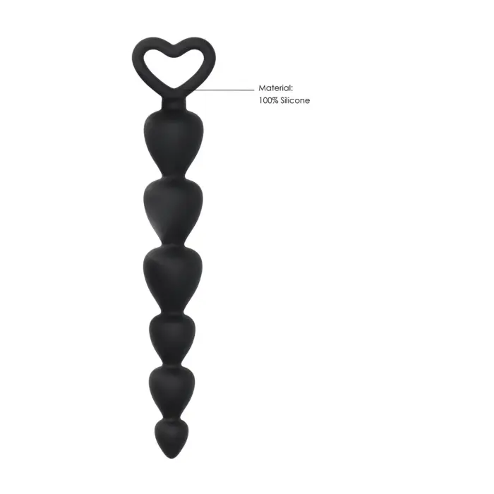Silicone Anal Beads – 32.7 cm – Black Photo