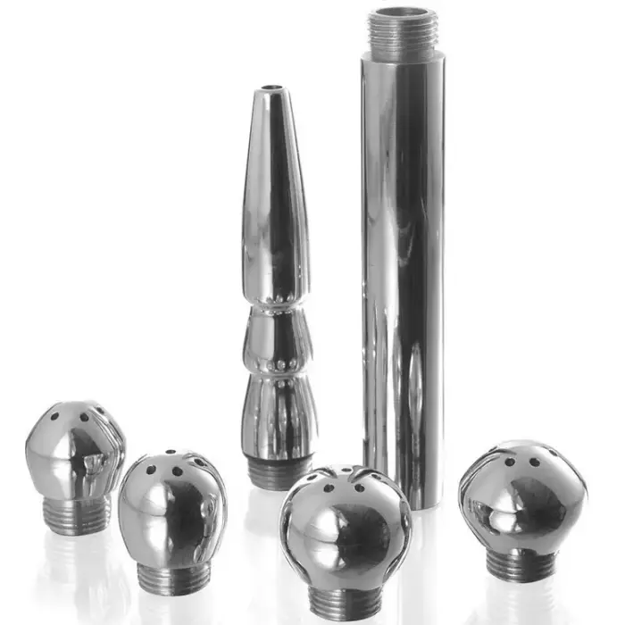 Metal Hard алюминиевый набор для интимной гигиены (душ) – 5 предметов