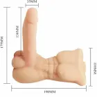 Baile Temptation Bigger Man – vibreeriv meeskeha torso mudel – mitu kiirust — Foto 4