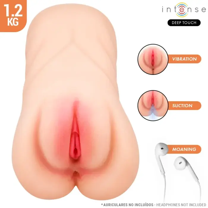INTENSE Deep Touch Krista вибрирующий мастурбатор с пультом ДУ – телесный