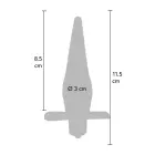 Power Buttplug – M – Pelēks Foto 2