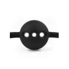 FEROS by AVANZA Black Faux Leather Croc-Embossed Ball Gag — Photo 5