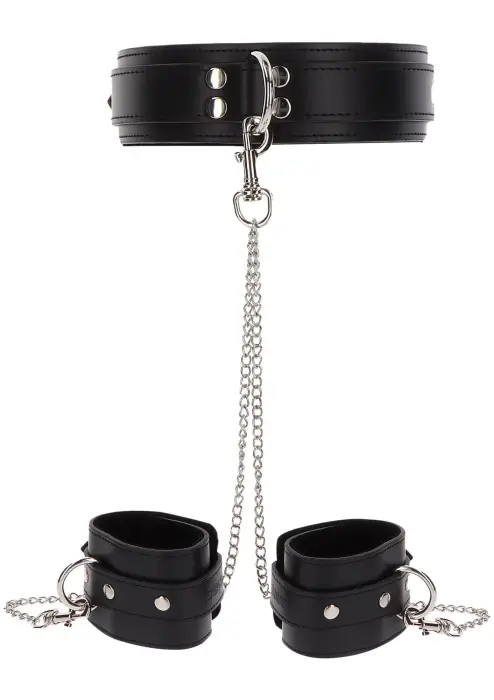 TABOOM Heavy Collar and Wrist Cuffs – Black