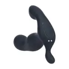 Sildošs un vibrējošs silikona prostatas masieris – 14 cm (5.5″) – Melns — Foto 7