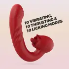 CRUSHIOUS Osiria Rose Thrusting Vibrator – 16 cm – Pink — Photo 9