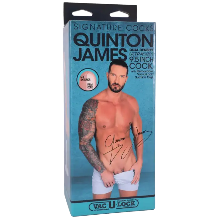 Quinton James realistlik ULTRASKYN dildo – 24 cm (9.5″)