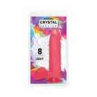 Crystal Jellies reālistisks dildo ar sēkliniekiem – 22 cm (8.75″) – Rozā — Foto 1