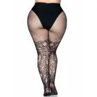 Leg Avenue Plus Floral Vine võrksukkpüksid – mustad – Plus size — Foto 6