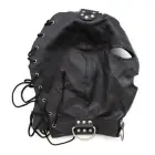 Maska-Bondage Hook Mask+Collar BLACK Foto 3