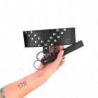 KINK reguleeritav kaelarihm V-neediga – must nahk, 36–43 cm, 5 cm lai — Foto 4