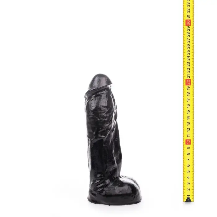 Hung System Zac Small Black Dildo – 22 cm (8.7″) Photo