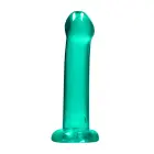 Nereālistisks dildo ar piesūcekni – 17 cm (6.7″) – Caurspīdīgs Foto 2