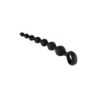 NMC 7 Inch Ribbed Silicone Anal Beads – black – graduated design – 17.8 cm — Photo 3
