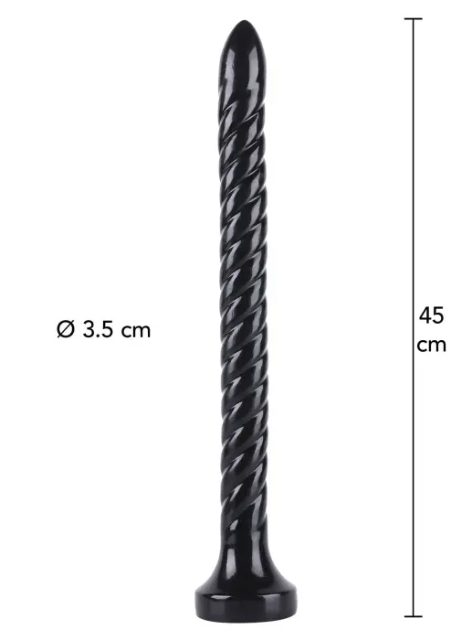 Anal Serpent analinis kištukas – 45 cm (17.7″) – Juodas