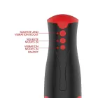 FUSION X Deep Squeeze Vibrating Masturbator – 26 cm – Black — Photo 4