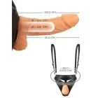 Realistixxx Strap-On Hollow – õõnes strapon – silikoon – kunstnahk — Foto 7