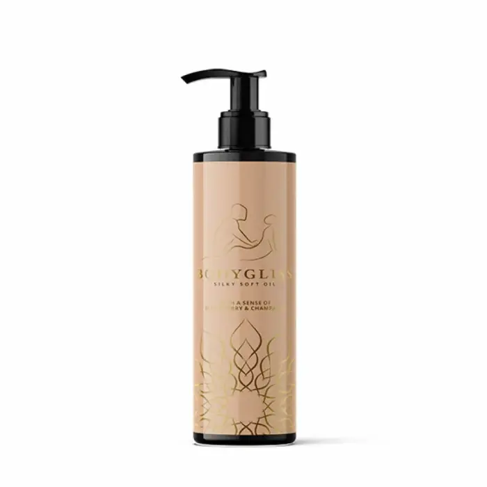 BodyGliss Silky Soft zemeņu un šampanieša masāžas eļļa – 150 ml